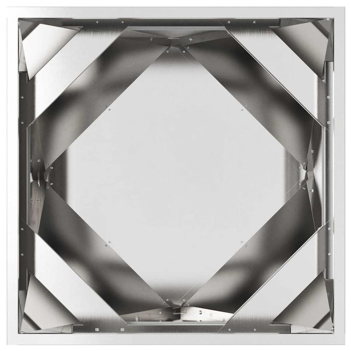 Jardinieră 2 pcs Argintiu 50 x 50 x 50 cm Oţel inoxidabil - WALTI WALTI