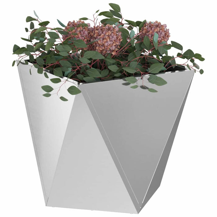 Jardinieră Argintiu 50 x 50 x 50 cm Oțel Galvanizat - WALTI WALTI