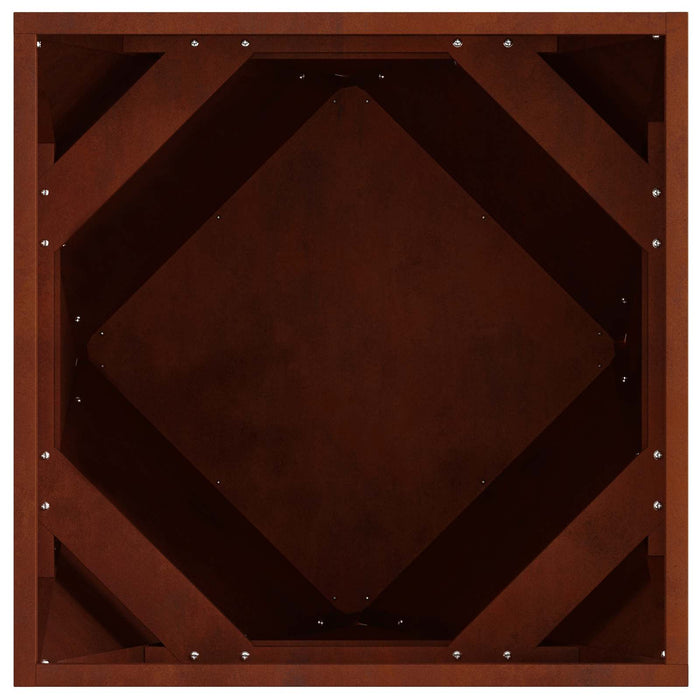 Jardinieră 2 pcs Ruginit 50 x 50 x 50 cm - WALTI WALTI