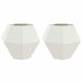 Jardinieră 2 pcs Alb 100 x 100 x 80 cm Oțel - WALTI WALTI