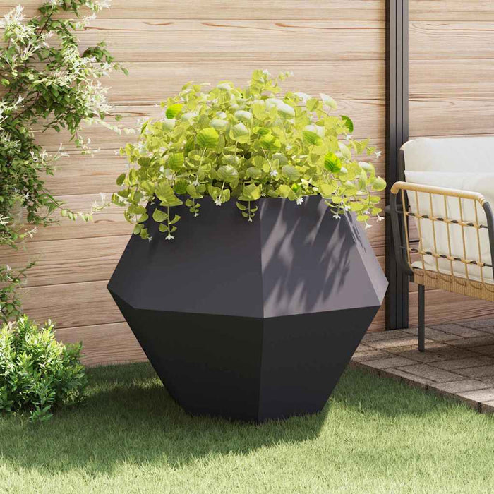 Jardinieră 2 pcs Antracit 100 x 100 x 80 cm Oțel - WALTI WALTI