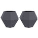 Jardinieră 2 pcs Antracit 100 x 100 x 80 cm Oțel - WALTI WALTI