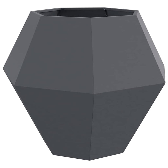 Jardinieră 2 pcs Antracit 100 x 100 x 80 cm Oțel - WALTI WALTI