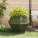 Jardinieră 2 pcs Verde măsliniu 100 x 100 x 80 cm Oțel - WALTI WALTI