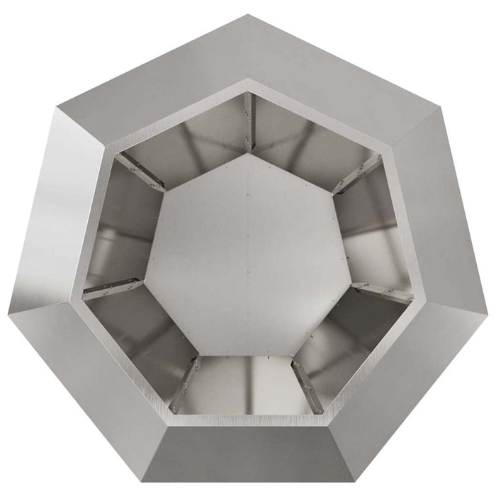 Jardinieră 2 pcs Argintiu 100 x 100 x 80 cm Oţel inoxidabil - WALTI WALTI