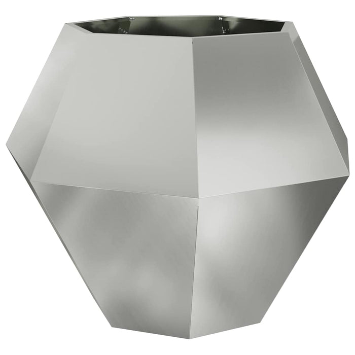 Jardinieră 2 pcs Argintiu 100 x 100 x 80 cm Oțel Galvanizat - WALTI WALTI