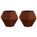 Jardinieră 2 pcs Ruginit 100 x 100 x 80 cm - WALTI WALTI