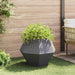 Jardinieră 2 pcs Negru 75 x 75 x 60 cm Oțel - WALTI WALTI