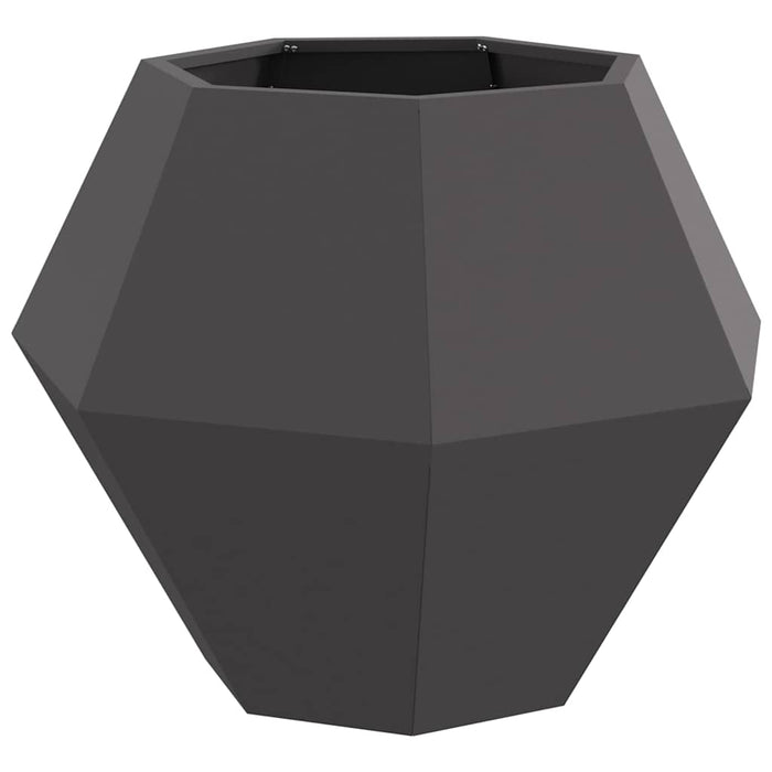 Jardinieră 2 pcs Negru 75 x 75 x 60 cm Oțel - WALTI WALTI