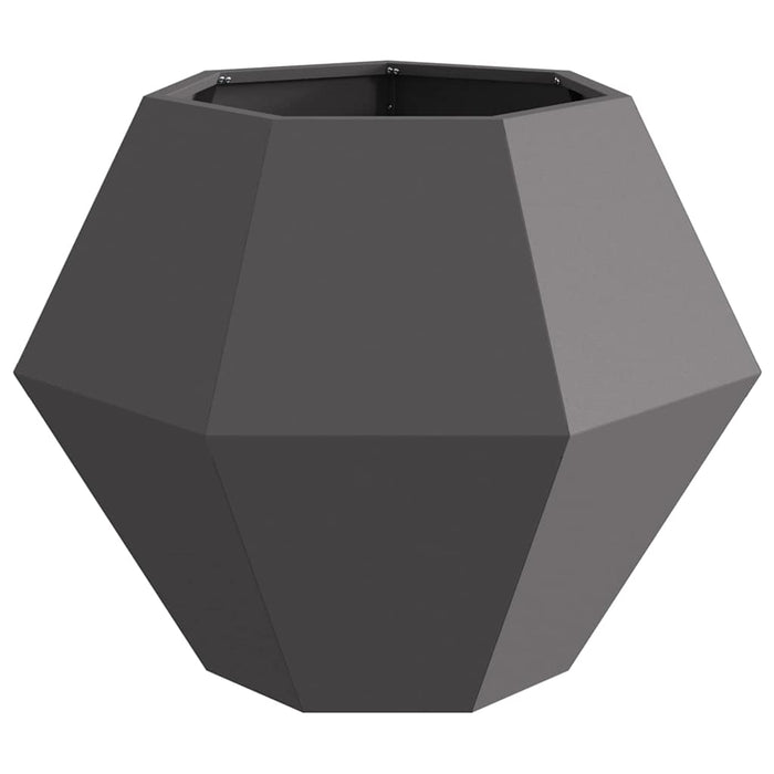 Jardinieră 2 pcs Negru 75 x 75 x 60 cm Oțel - WALTI WALTI