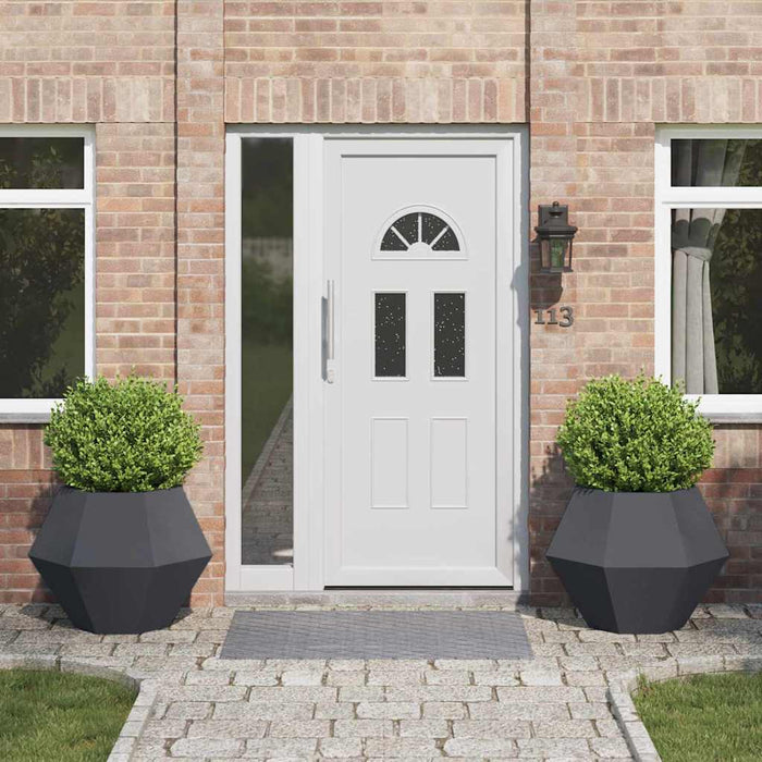 Jardinieră 2 pcs Antracit 75 x 75 x 60 cm Oțel WALTI