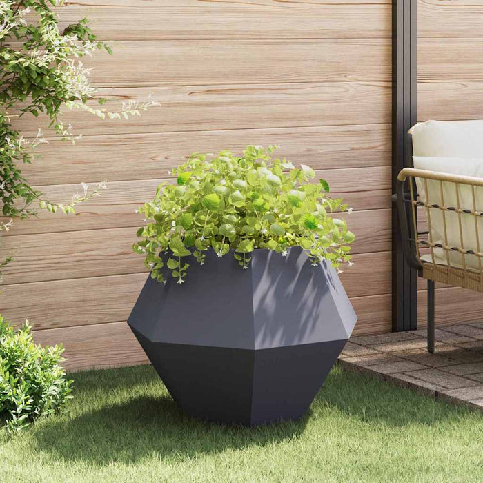 Jardinieră 2 pcs Antracit 75 x 75 x 60 cm Oțel WALTI