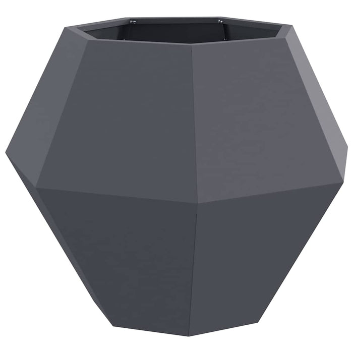 Jardinieră 2 pcs Antracit 75 x 75 x 60 cm Oțel WALTI