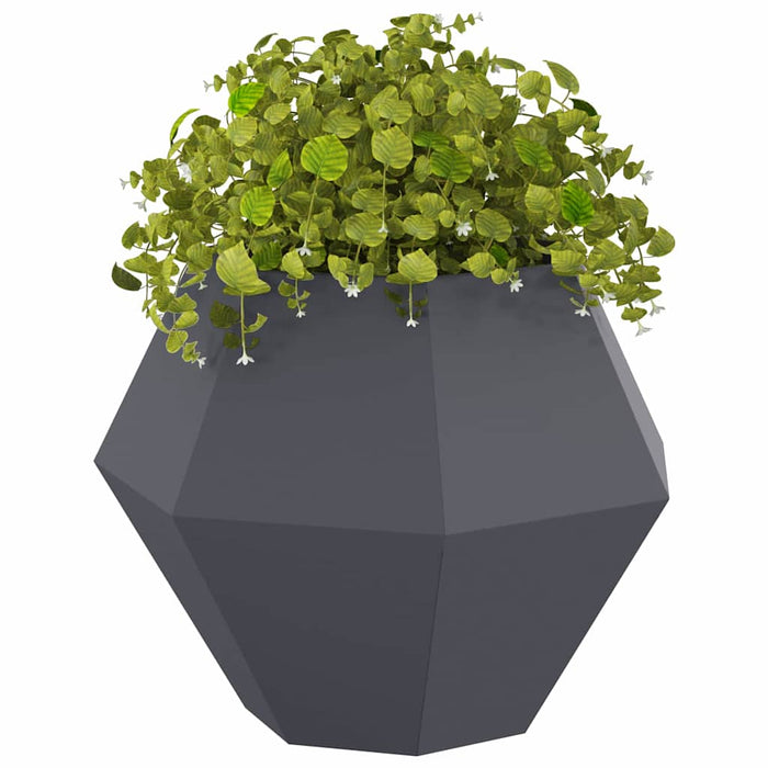 Jardinieră 2 pcs Antracit 75 x 75 x 60 cm Oțel WALTI