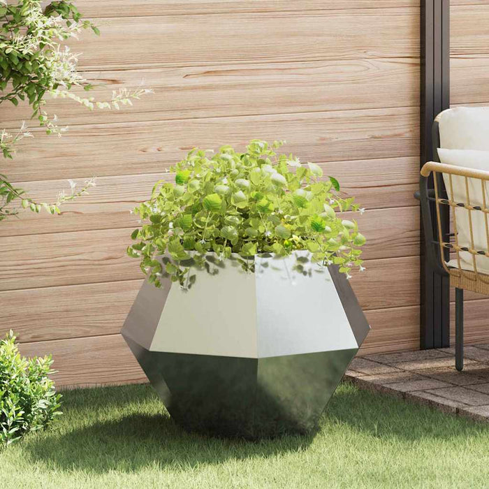 Jardinieră Argintiu 75 x 75 x 60 cm Oțel Galvanizat WALTI