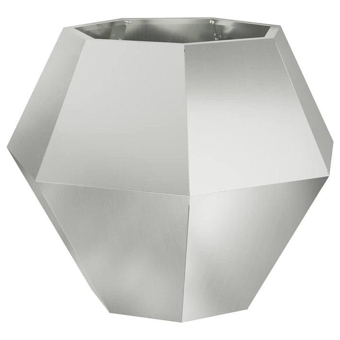 Jardinieră Argintiu 75 x 75 x 60 cm Oțel Galvanizat WALTI