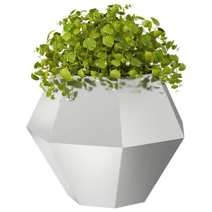 Jardinieră 2 pcs Argintiu 75 x 75 x 60 cm Oțel Galvanizat WALTI