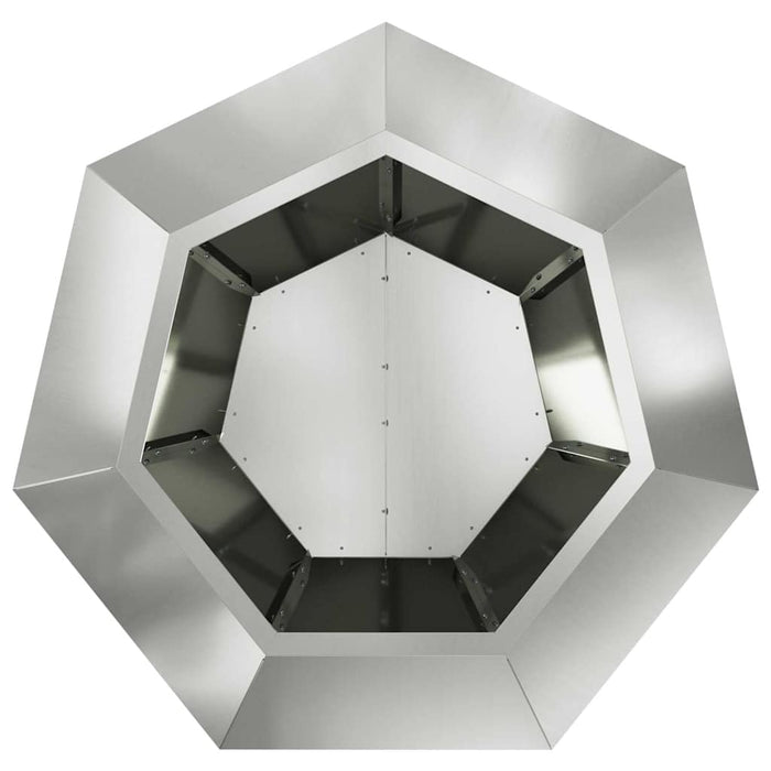 Jardinieră 2 pcs Argintiu 75 x 75 x 60 cm Oțel Galvanizat WALTI
