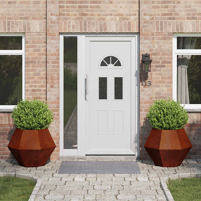 Jardinieră 2 pcs Ruginit 75 x 75 x 60 cm WALTI