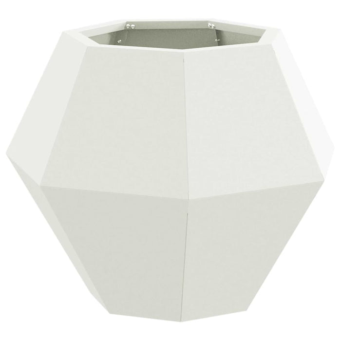 Jardinieră 2 pcs Alb 50 x 50 x 40 cm Oțel WALTI