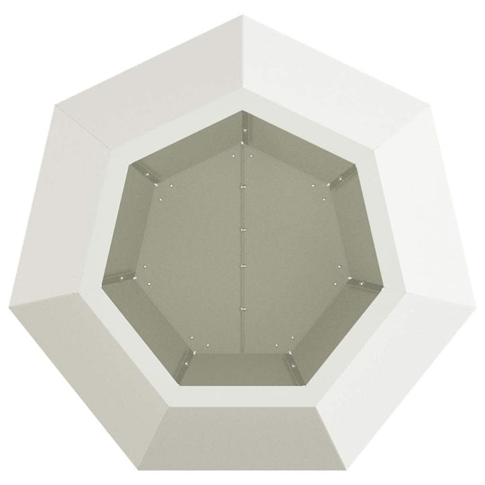 Jardinieră 2 pcs Alb 50 x 50 x 40 cm Oțel WALTI