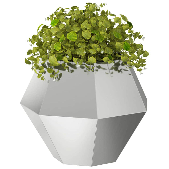 Jardinieră 2 pcs Argintiu 50 x 50 x 40 cm Oțel Galvanizat WALTI