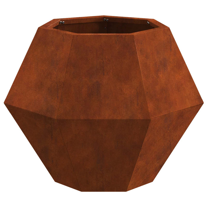 Jardinieră Ruginit 50 x 50 x 40 cm Oțel rezistent de intemperii WALTI