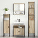 Set de mobilier pentru baie 4 pcs Stejar Sonoma Lemn compozit - WALTI WALTI
