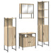 Set de mobilier pentru baie 4 pcs Stejar Sonoma Lemn compozit - WALTI WALTI