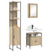 Set de mobilier pentru baie 3 pcs Stejar Sonoma Lemn compozit - WALTI WALTI