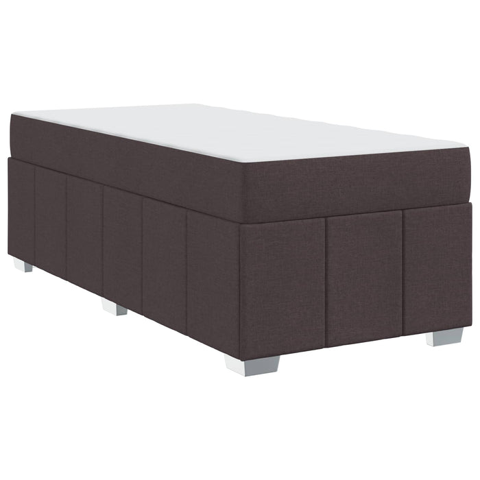 Cadru de pat cu saltea Maro închis 90 x 200 cm țesătură - WALTI WALTI