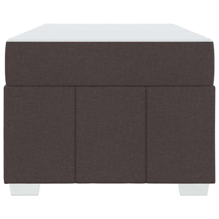 Cadru de pat cu saltea Maro închis 90 x 200 cm țesătură - WALTI WALTI