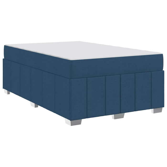 Cadru de pat cu saltea albastru 120 x 200 cm țesătură - WALTI WALTI