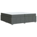 Cadru de pat Gri închis 200 x 200 cm țesătură - WALTI WALTI