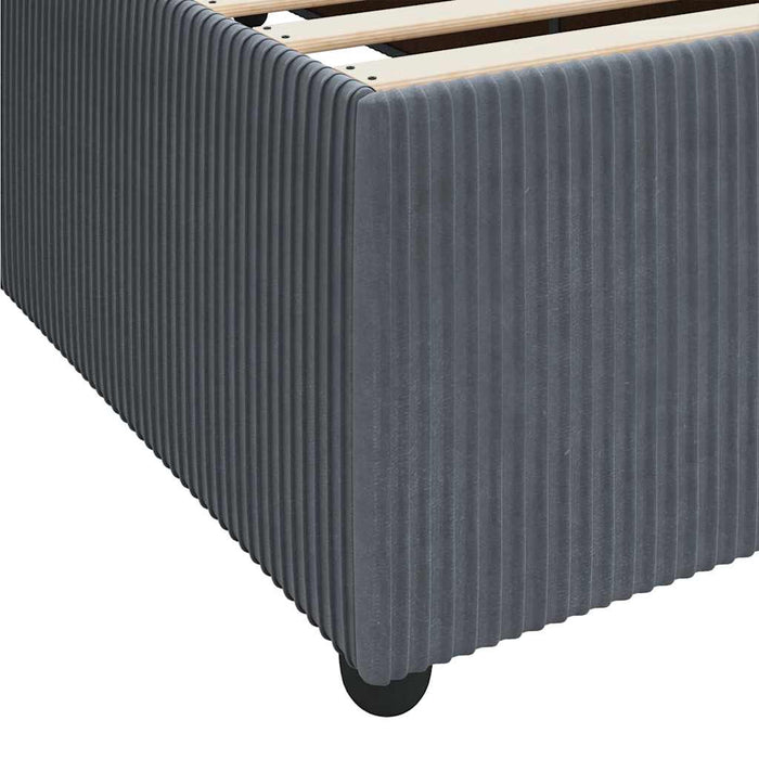 Cadru de pat cu saltea Altele Gri închis 80 x 200 cm Catifea - WALTI WALTI