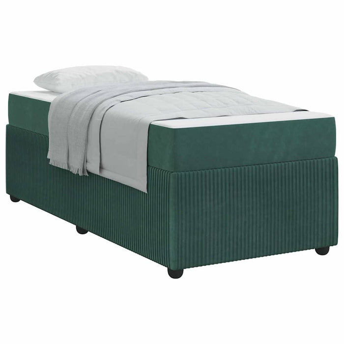 Cadru de pat cu saltea Altele Verde închis 90 x 190 cm Catifea - WALTI WALTI