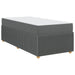 Cadru de pat cu saltea Gri închis 90 x 200 cm țesătură - WALTI WALTI