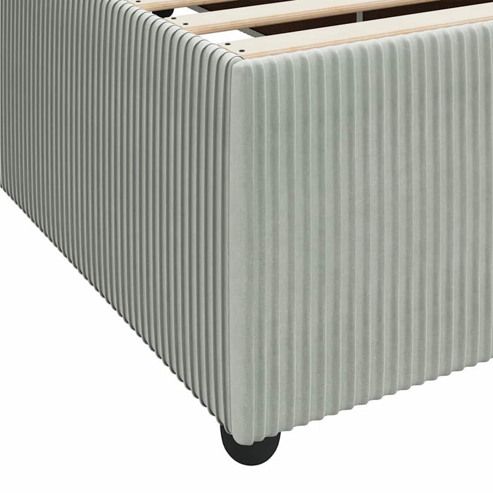 Cadru de pat cu saltea Altele Gri deschis 90 x 200 cm Catifea - WALTI WALTI