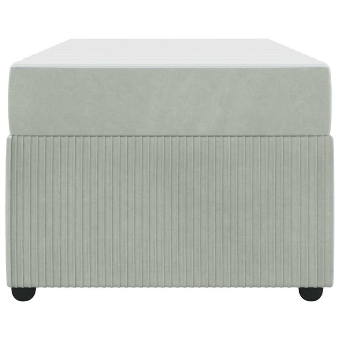Cadru de pat cu saltea Altele Gri deschis 90 x 200 cm Catifea - WALTI WALTI