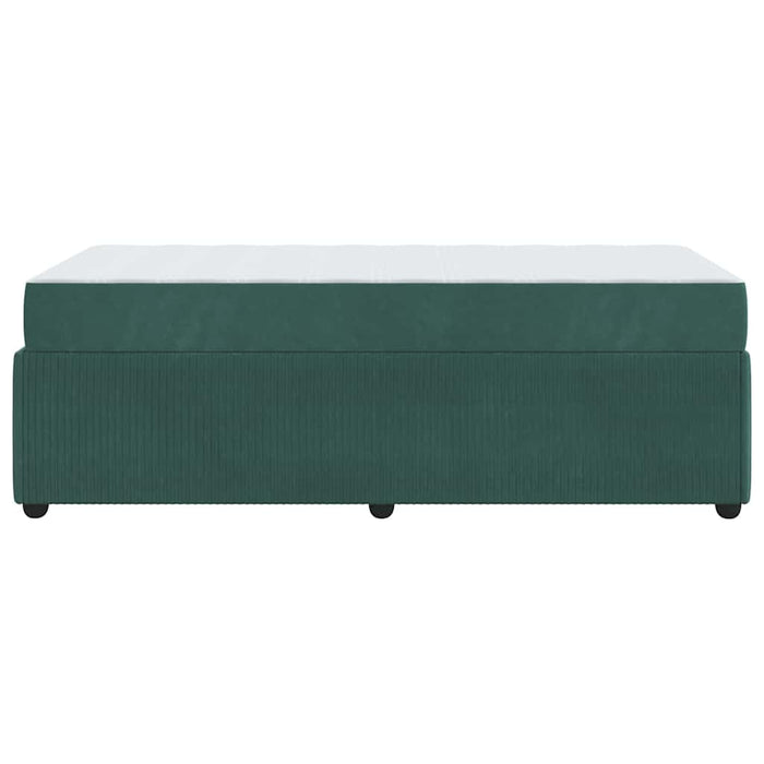 Cadru de pat cu saltea Altele Verde închis 90 x 200 cm Catifea - WALTI WALTI