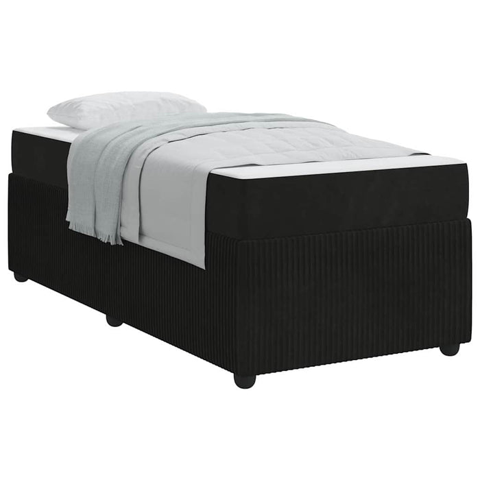 Cadru de pat cu saltea Altele Negru 100 x 200 cm Catifea - WALTI WALTI