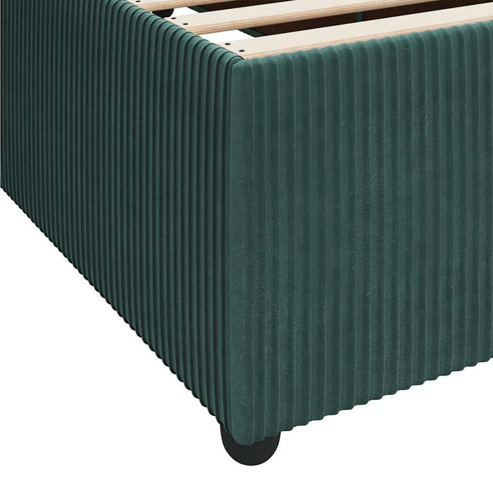 Cadru de pat cu saltea Altele Verde închis 100 x 200 cm Catifea - WALTI WALTI