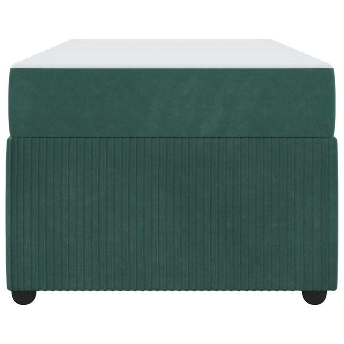 Cadru de pat cu saltea Altele Verde închis 100 x 200 cm Catifea - WALTI WALTI
