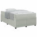 Cadru de pat cu saltea Gri deschis 120 x 190 cm Catifea - WALTI WALTI
