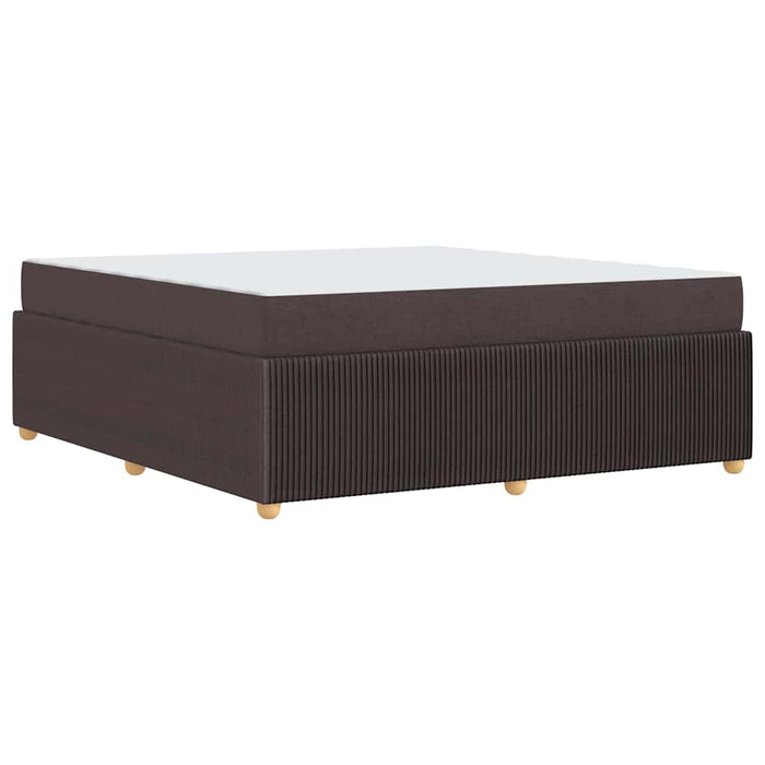 Cadru de pat cu saltea Maro închis 180 x 200 cm țesătură - WALTI WALTI
