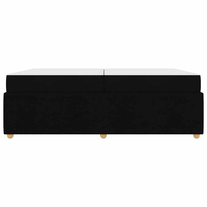 Cadru de pat cu saltea cu saltea Negru 200 x 200 cm țesătură - WALTI WALTI