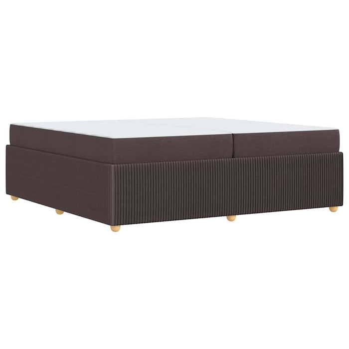 Cadru de pat cu saltea Maro închis 200 x 200 cm țesătură - WALTI WALTI