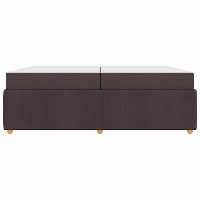 Cadru de pat cu saltea Maro închis 200 x 200 cm țesătură - WALTI WALTI