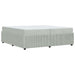 Cadru de pat cu saltea Gri deschis 200 x 200 cm Catifea - WALTI WALTI