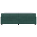 Cadru de pat cu saltea Verde închis 200 x 200 cm Catifea - WALTI WALTI